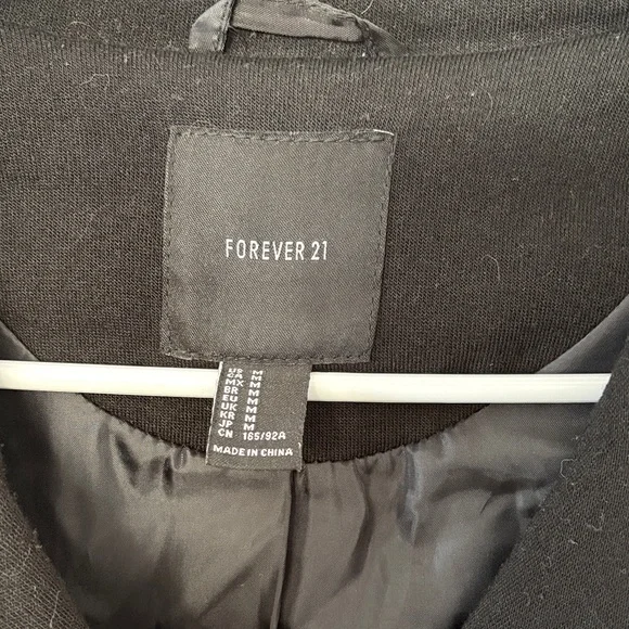 Express Women's Classic Black Pea Coat - Picture 2 of 5